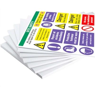 Skilte med PVC-skumplader